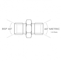 BSP Male/Metric Male Adaptors