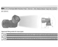 Female BSP Swivel 90° Elbow Compact