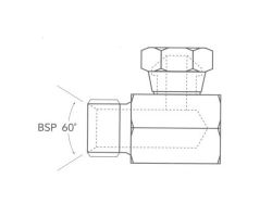 BSP Male/Female 90° Block Elbow