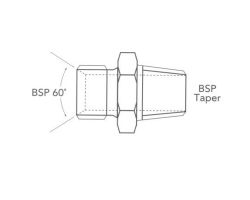 1" BSP Taper/Male Adaptors