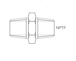 1/4" NPTF Male/NPTF Male Adaptors
